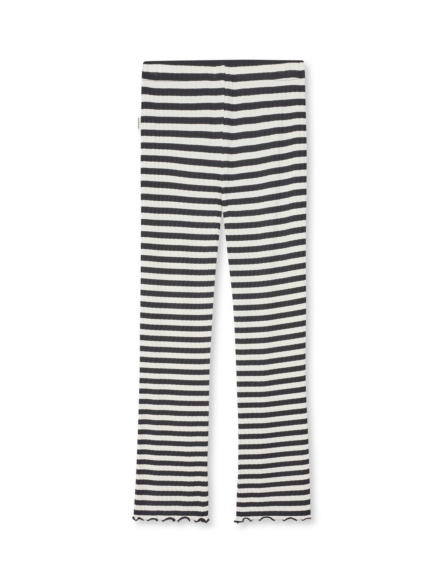 5x5 Classic Stripe Lala Leggings, Black/Vanilla Ice
