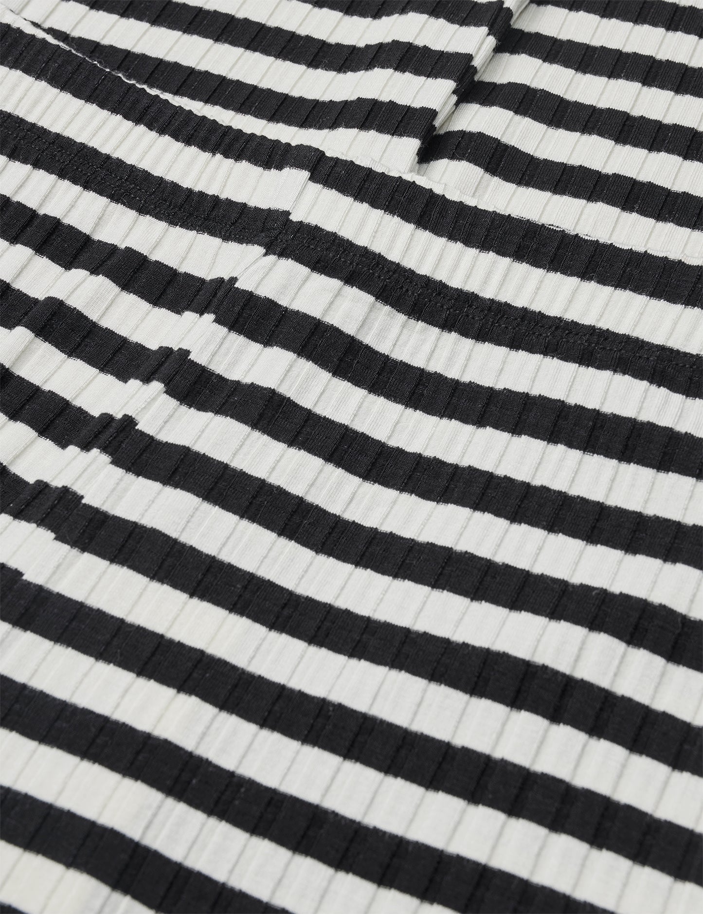5x5 Classic Stripe Lala Leggings, Black/Vanilla Ice
