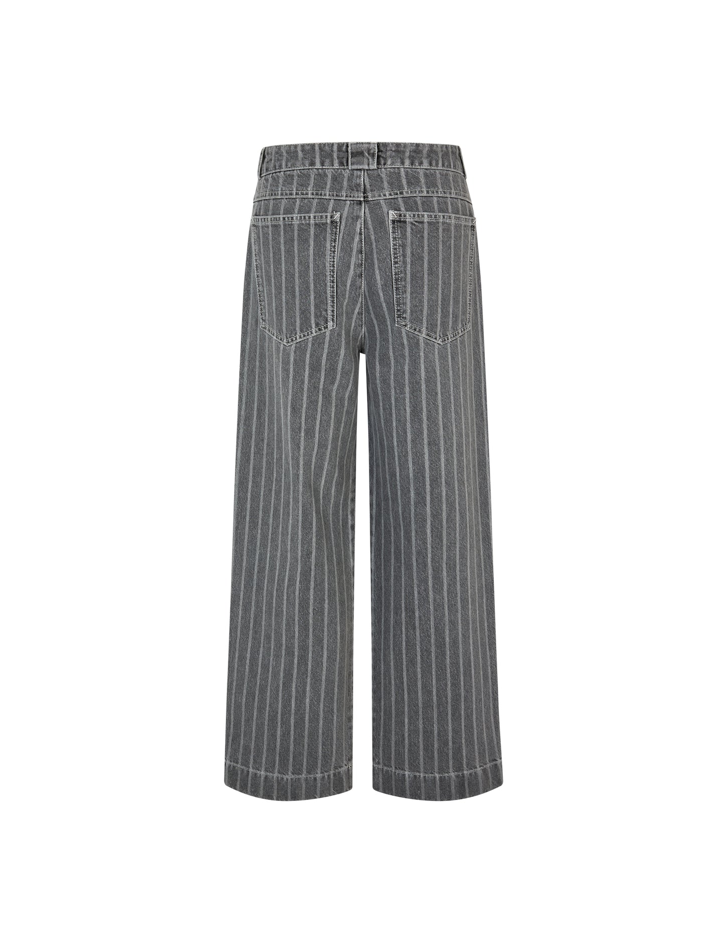 Grey Stripe Denim Krauer Jeans, Grey Stripe