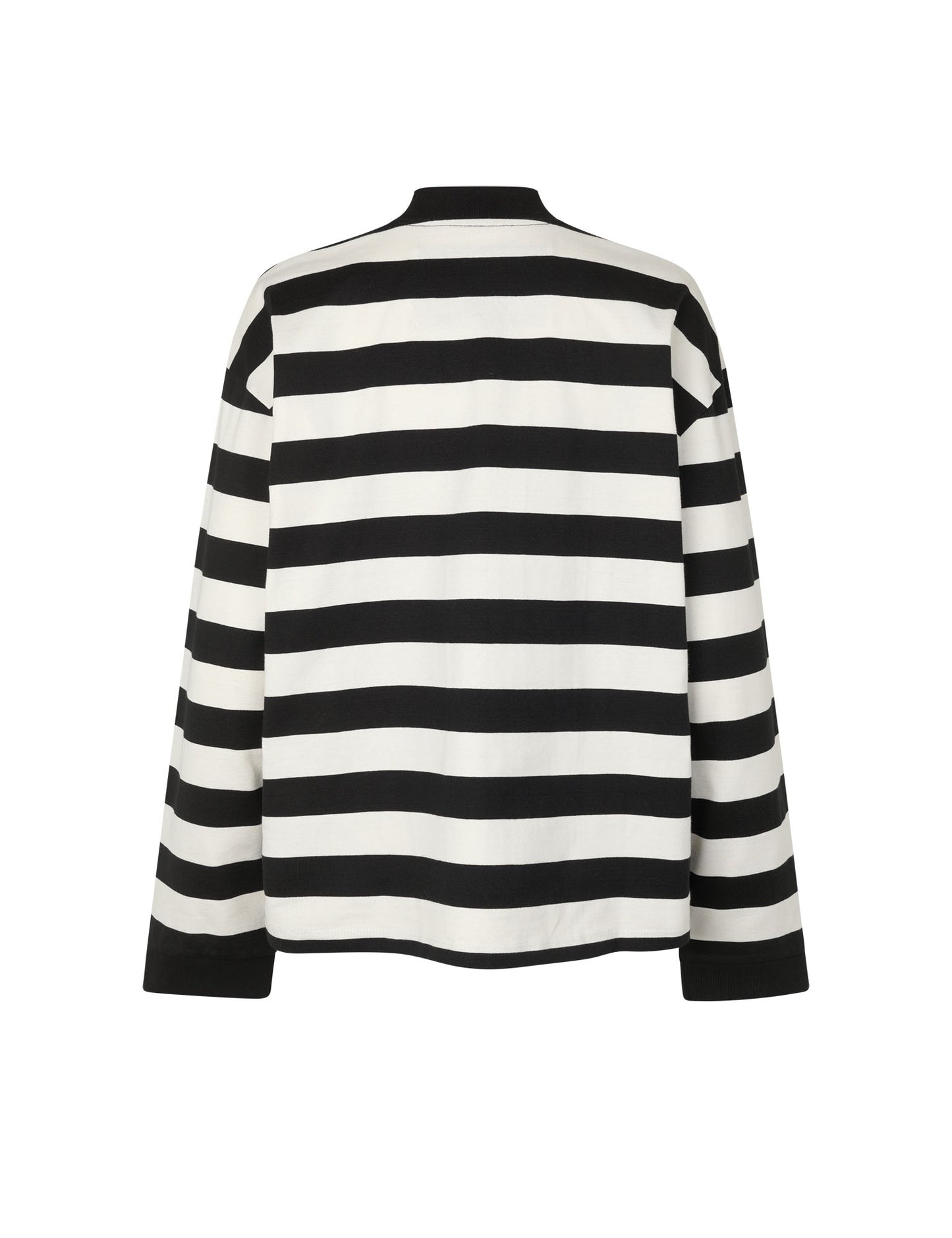 Heavy Single Stripe Jeti Tee LS, Snowwhite/Black