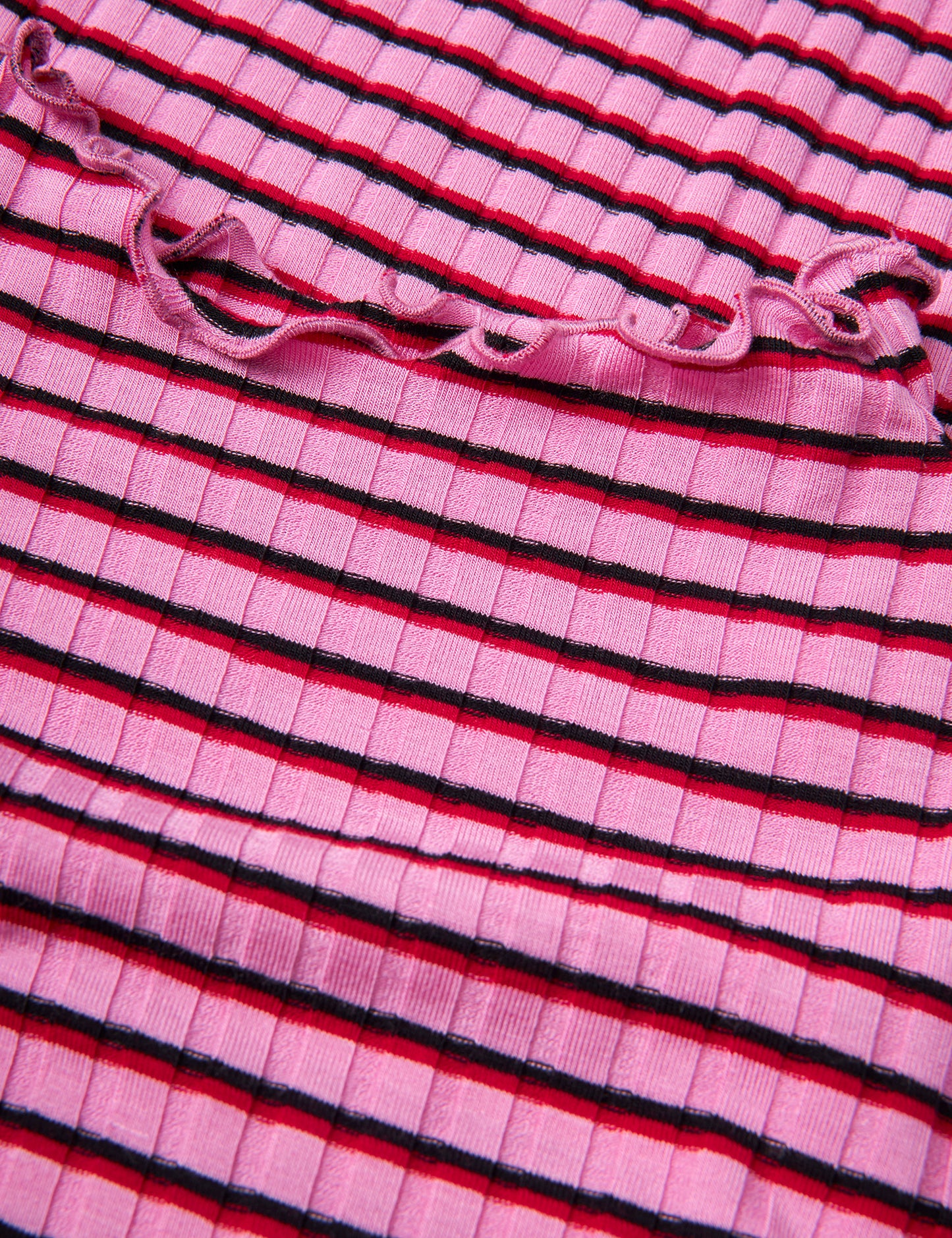 5x5 Stripe Titte Top, 5x5 Stripe/Begonia Pink