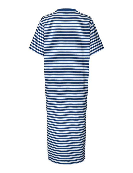 Single Organic Stripe Nou Dress,  Estate Blue/Cloud Dancer
