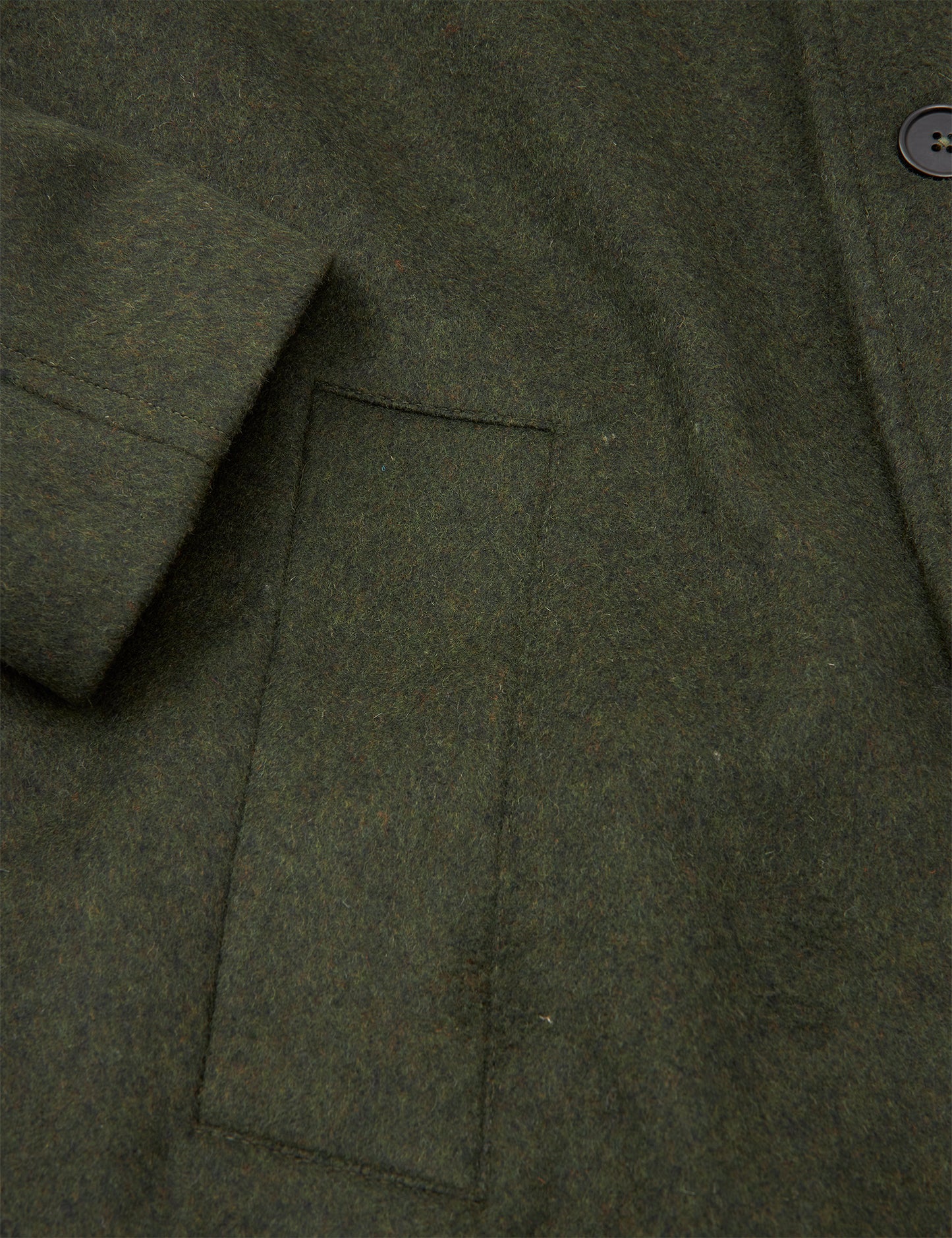 Dense Wool Curtis Coat, Tarmac