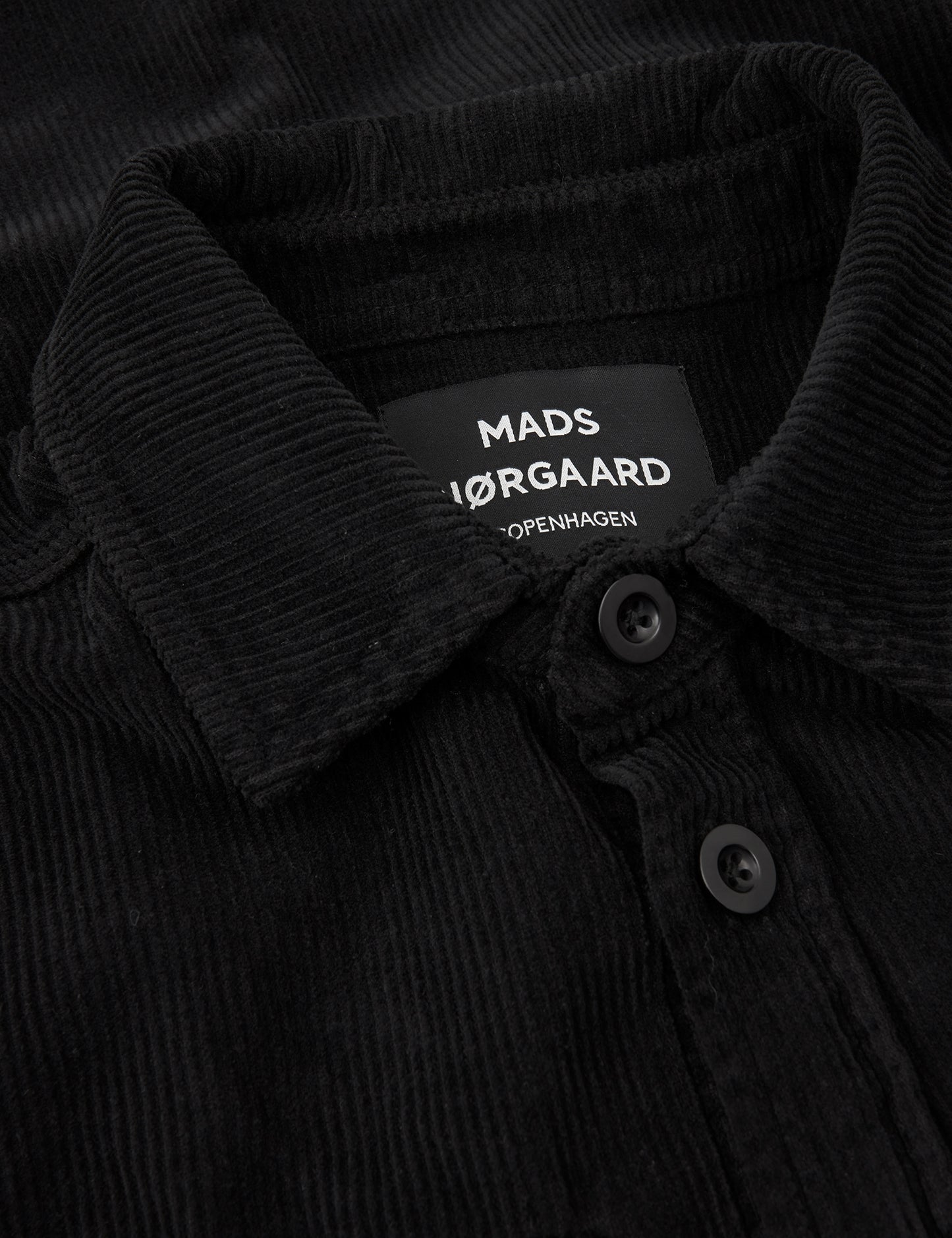 Cotton Corduroy Skyler Shirt, Black