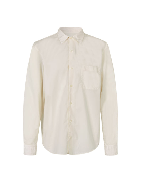 Cotton Poplin Malte Shirt, Vanilla Ice