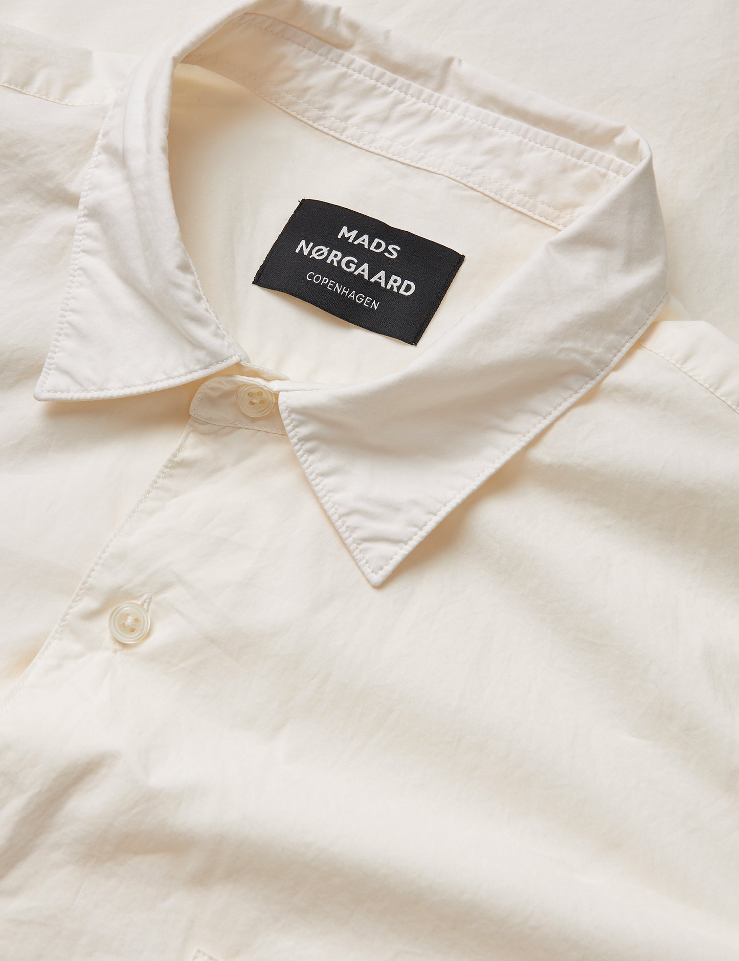 Cotton Poplin Malte Shirt, Vanilla Ice