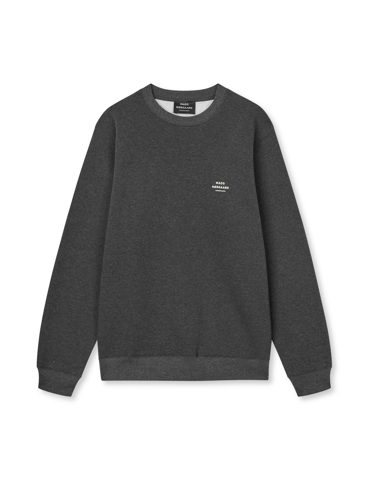 Standard Crew Logo Sweat, Dark Grey Melange