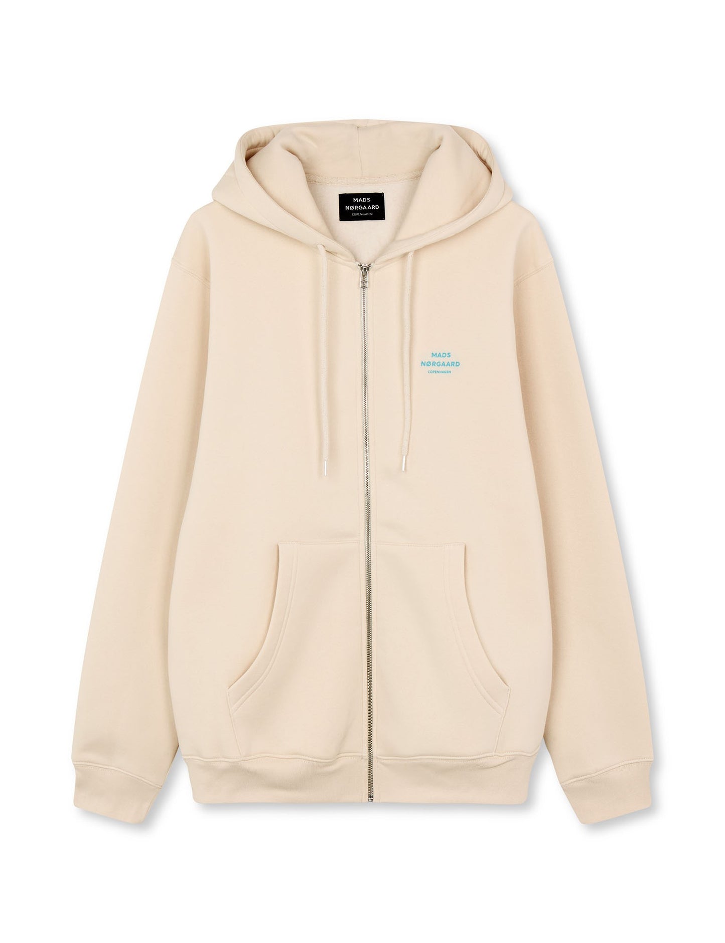 Standard Hoodie Zip Logo Sweat, Birch