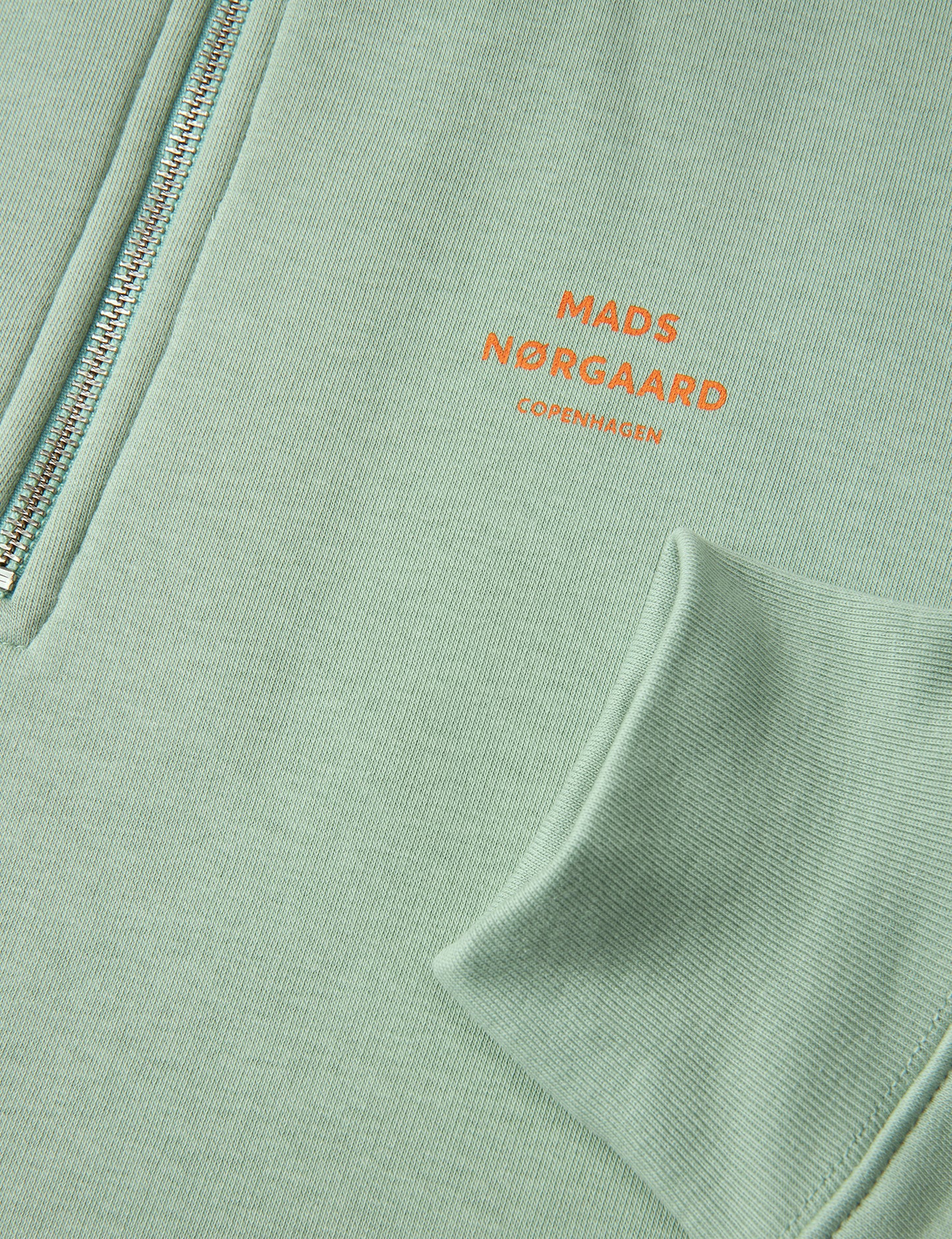 Standard Half Zip Logo Sweat, Jadeite