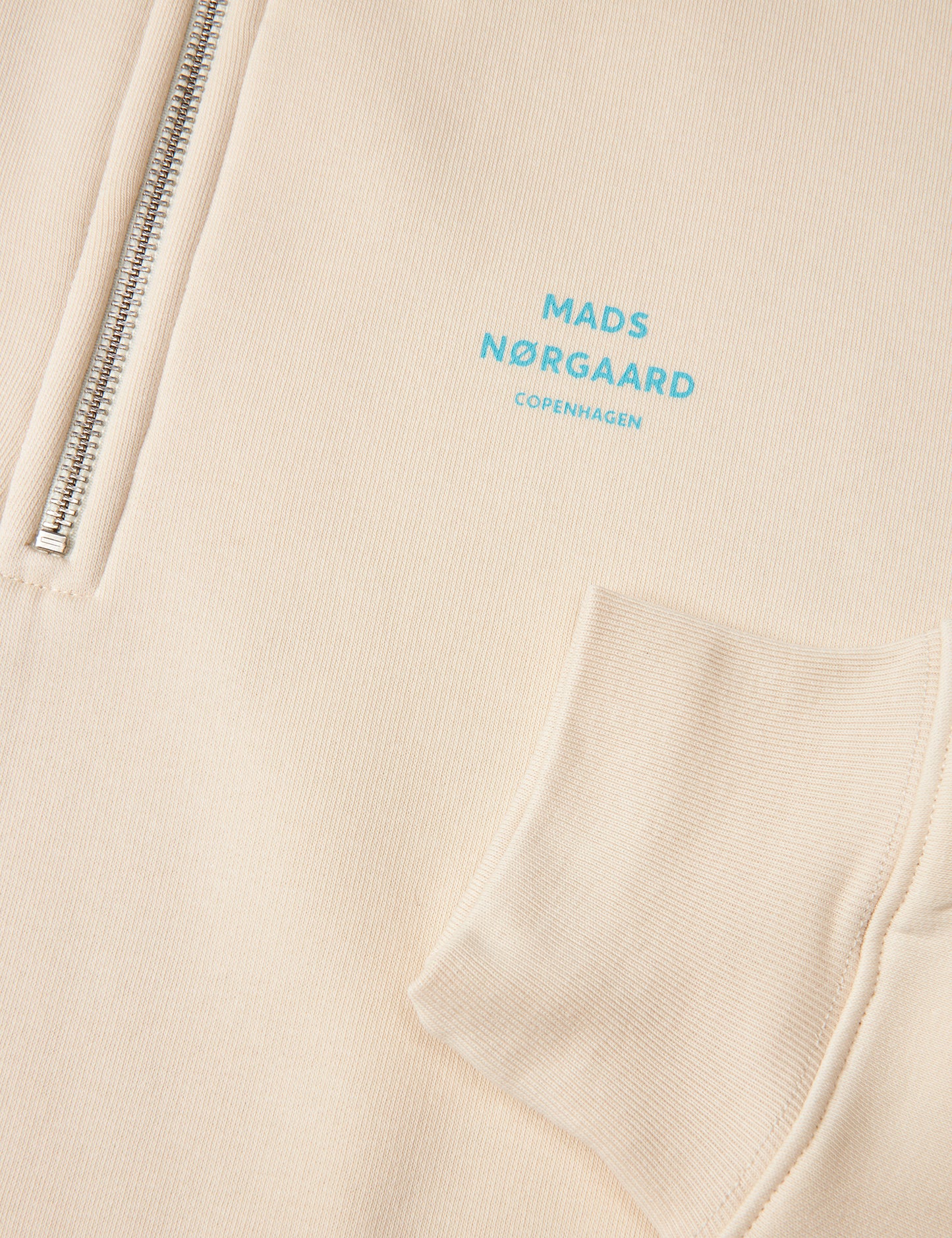 Standard Half Zip Logo Sweat, Birch