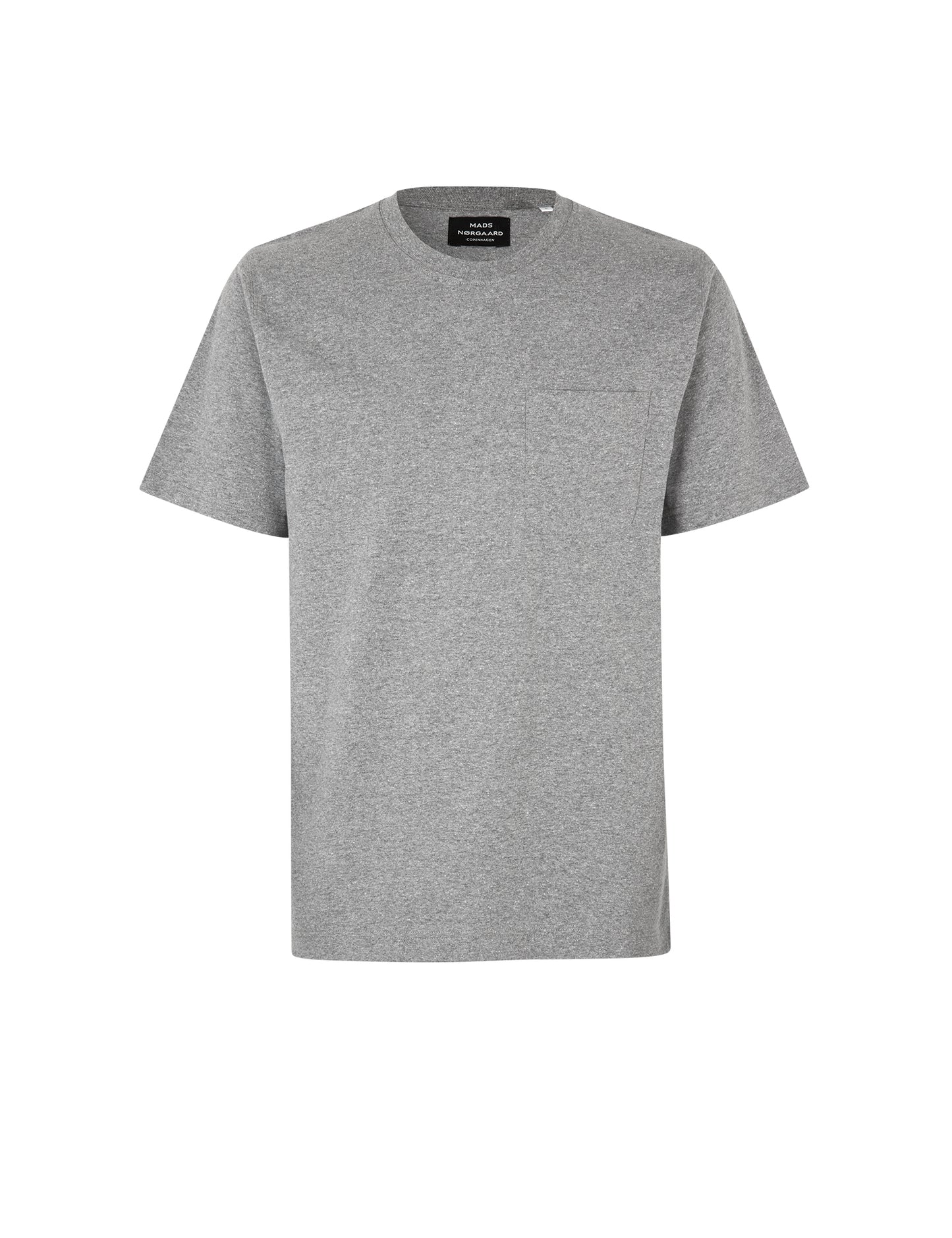 Dusty Cotton Frode Pocket Tee, Grey Melange