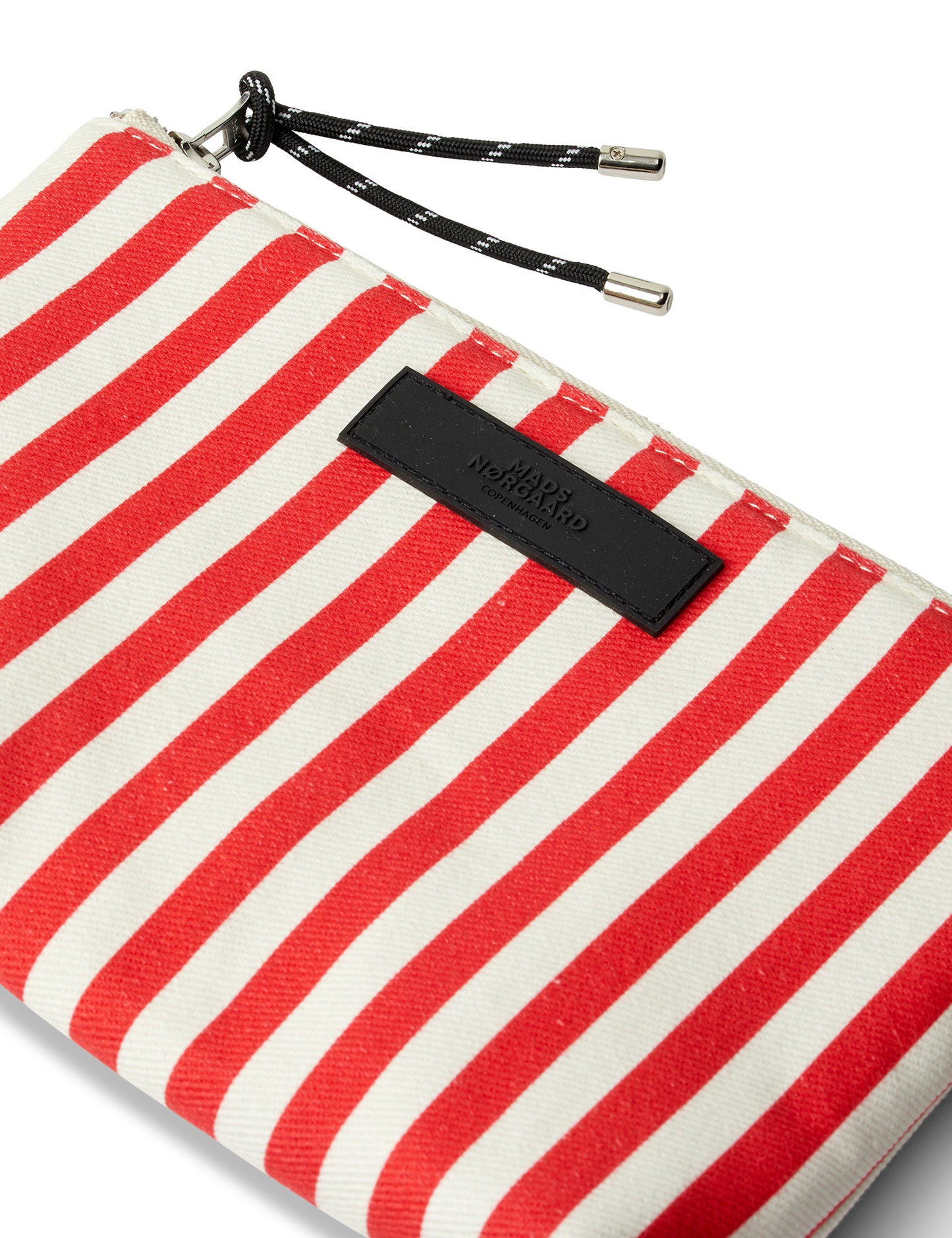 Recy Cotton AOP Hof Bag, Stripe Fiery Red/Vanilla Ice