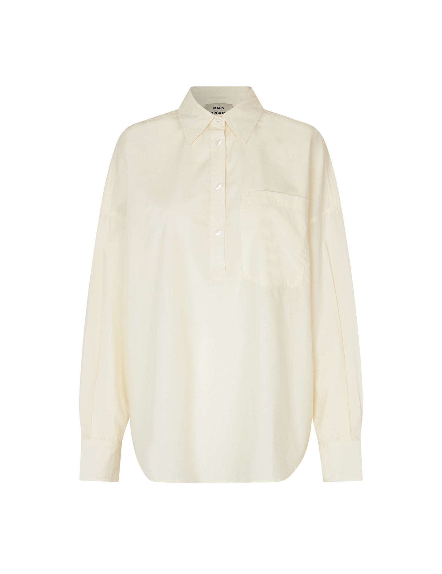 Popla Solid Petrea Shirt, Vanilla Ice