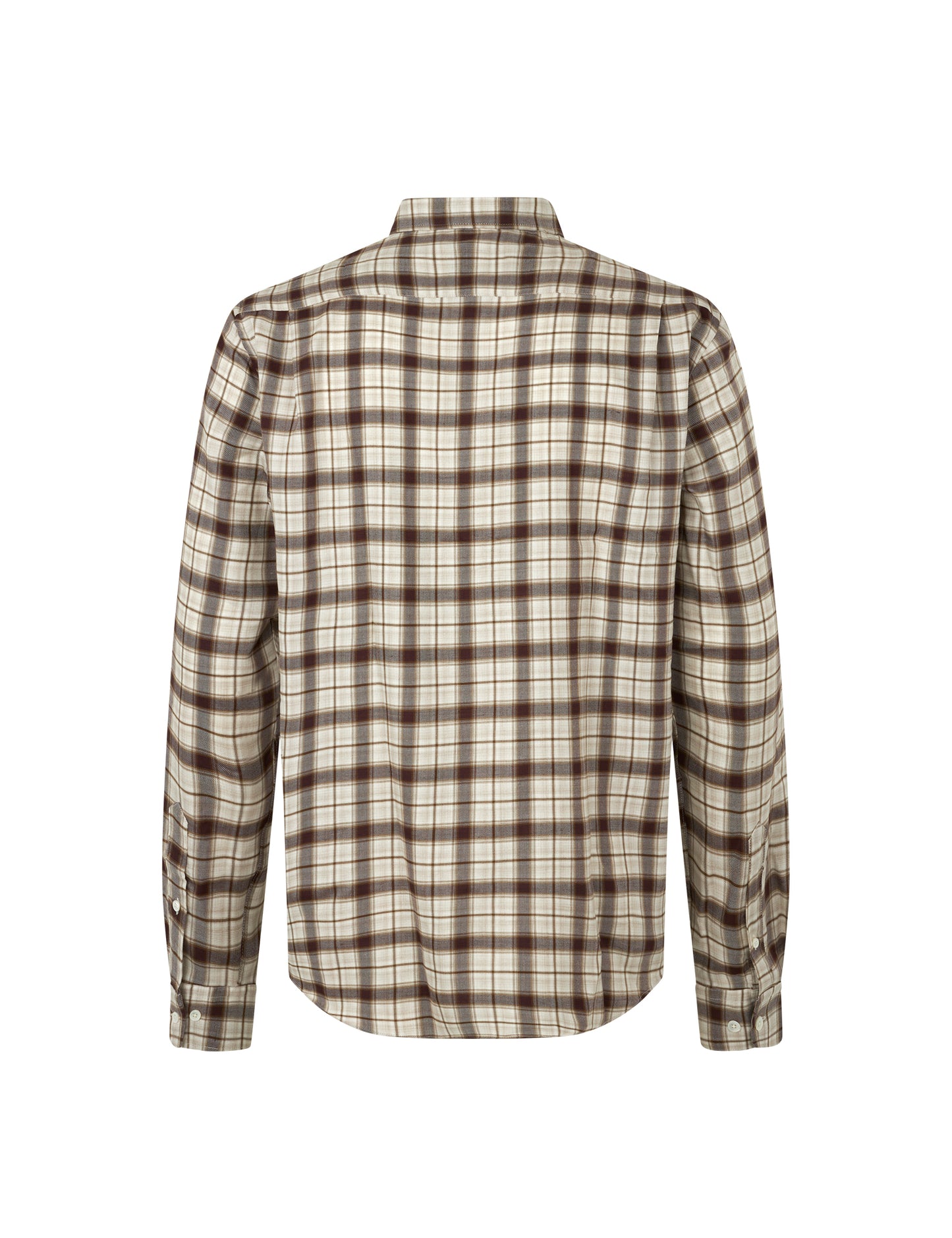 Wool T Sune Shirt, Almond Check