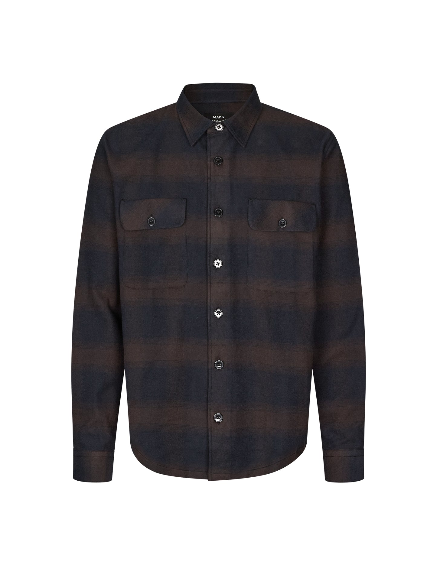 Flannel Heavy Malte  Check Shirt, Deep Well/After Dark Check