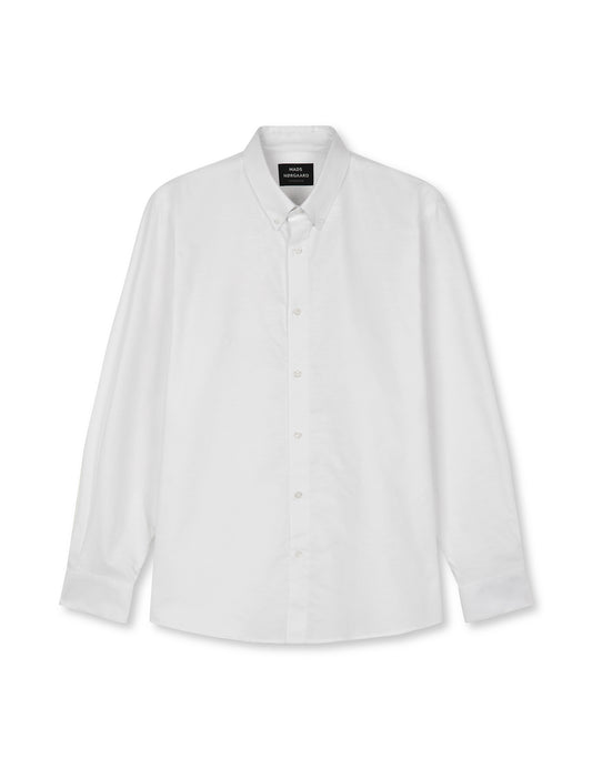 Cotton Oxford Sune Shirt BD, White