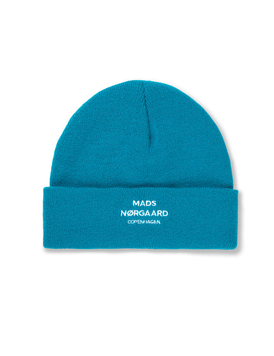 Isak Logo Ambas Beanie, Crystal Teal