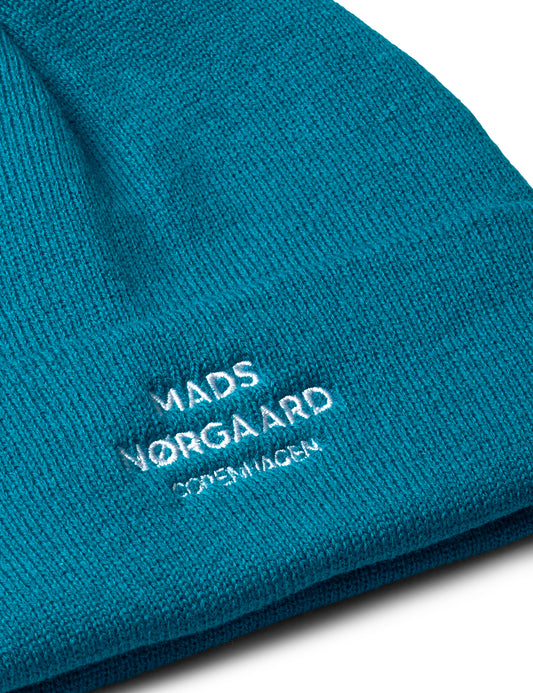 Isak Logo Ambas Beanie, Crystal Teal