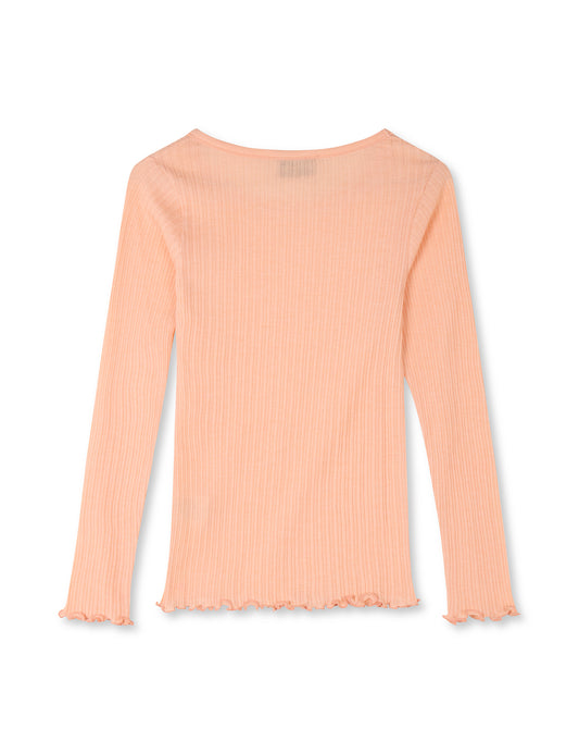 Pointella Troja Tee LS, Coral Melange