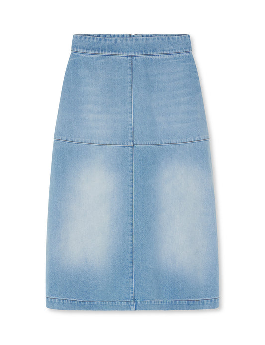 Bles Denim Lunar Skirt, Bright Blue Denim