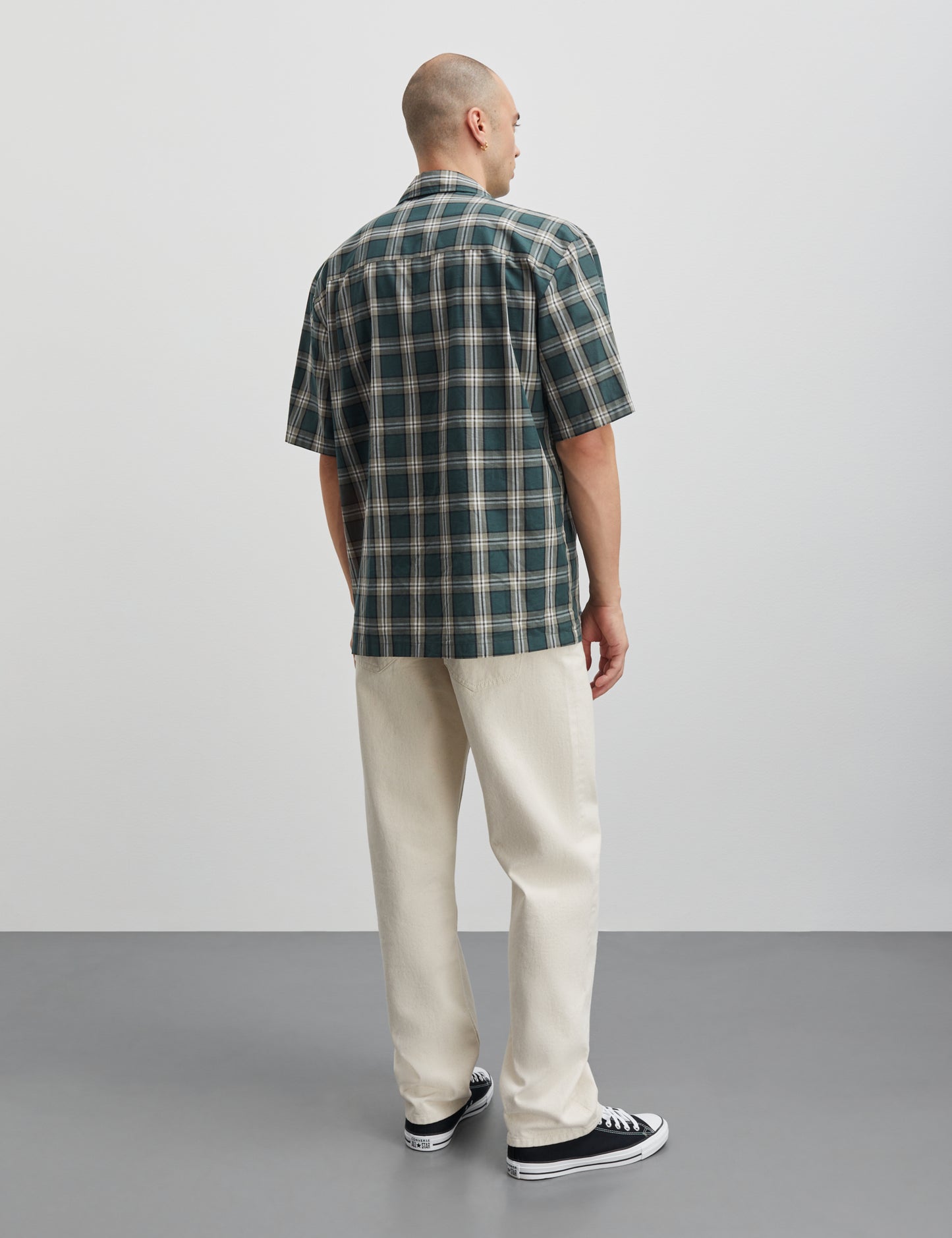 Perola Check Mateo Shirt SS, Storm