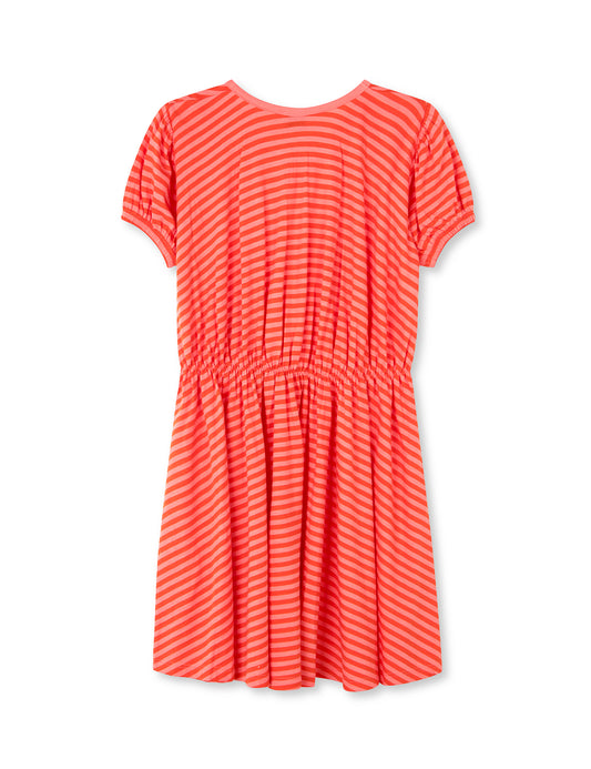 Modal Stripe Dalia Dress, Shell Pink/Puffin's Bill