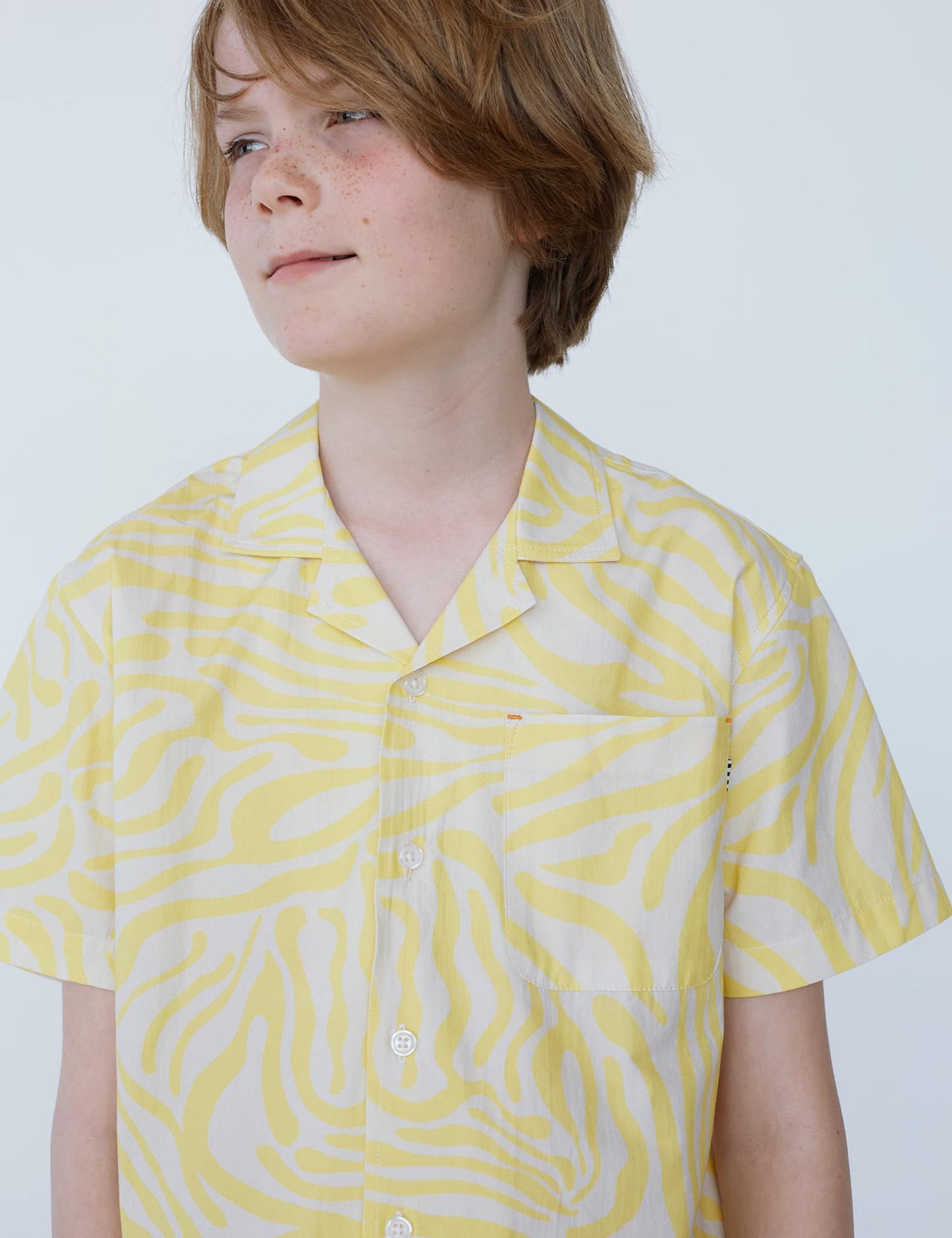 Armando Kenni AOP Shirt, Lemon Zest/Birch AOP