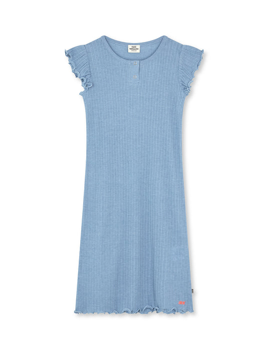 Pointella Cecilie Dress, Powder Blue Melange