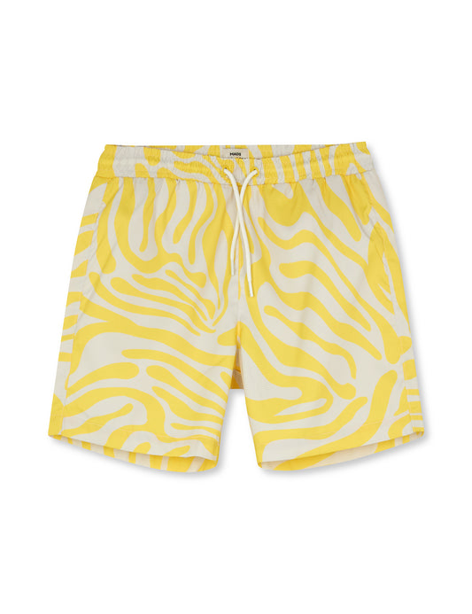 Sea Print Sandrino Shorts, Lemon Zest/Birch AOP