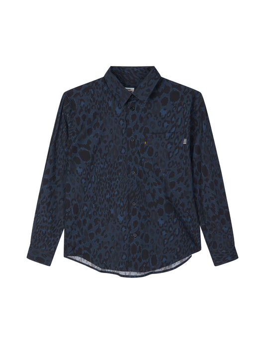 Armando Svano AOP Shirt, Sargasso Sea/Black AOP