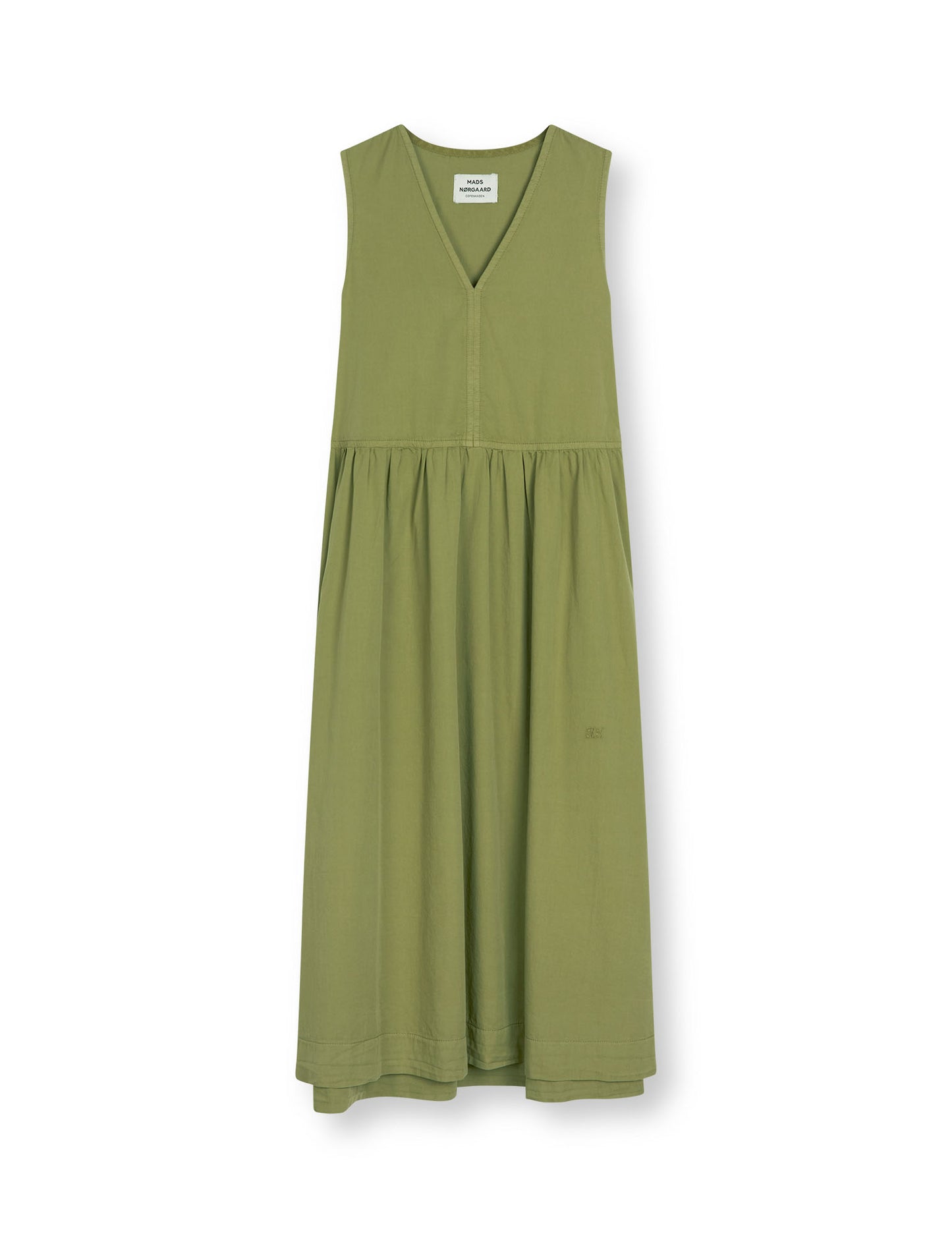 Leo Twill Rody Dress, Mosstone