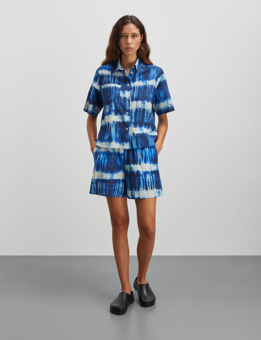 Colin Lorella Shirt AOP, Tie Dye Stripe AOP Merthyl Blu