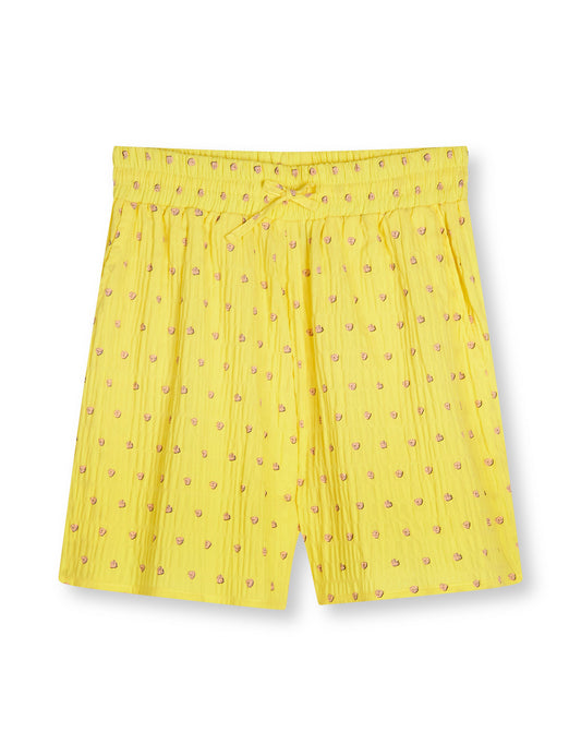 Crinckle Pop Dora Shorts AOP, Mush Dot AOP/Lemon Zest