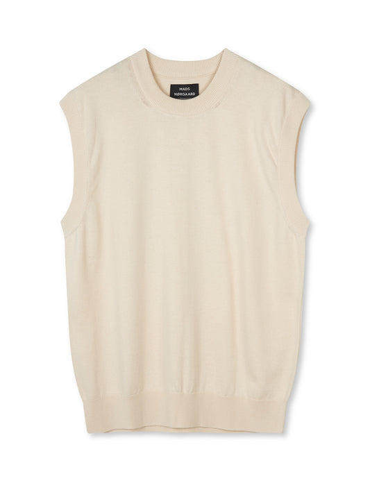 Tight Cotton William Vest, Birch