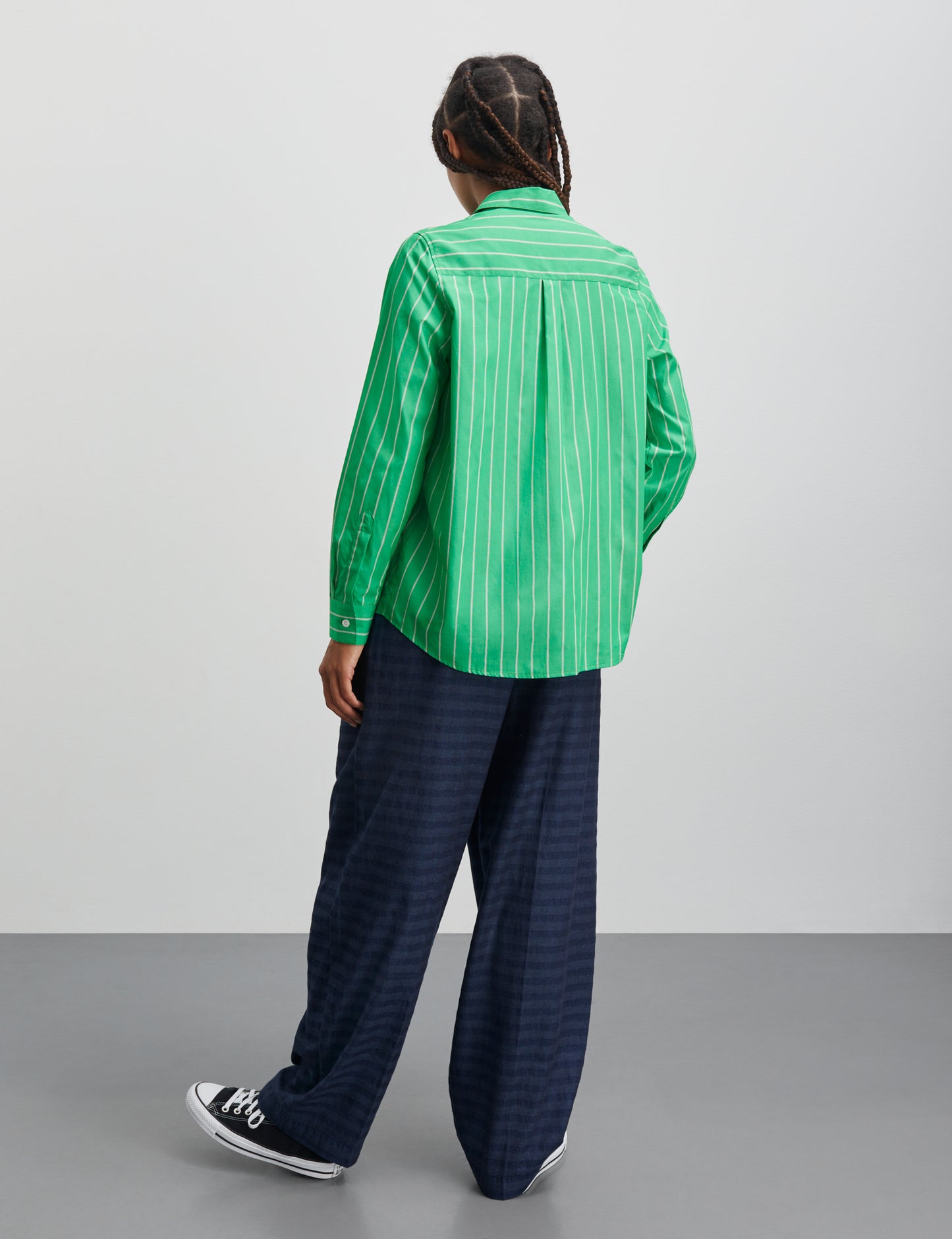 Yarpo Crane Shirt, YD Stripe/Bright Green