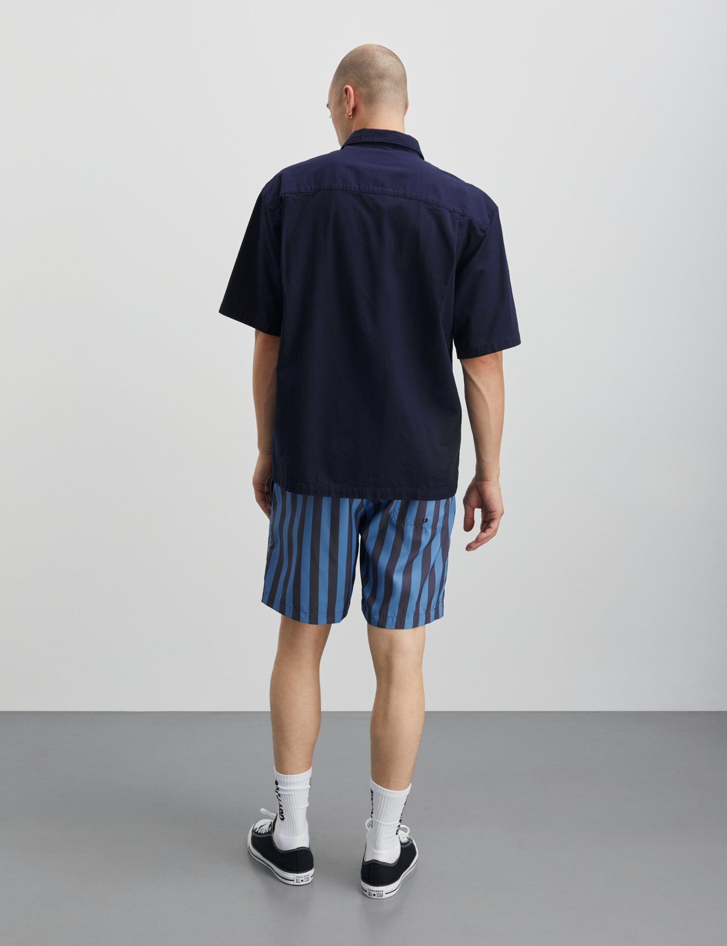 Sea Print Sandro Shorts, Deep Well/Captain`s Blue