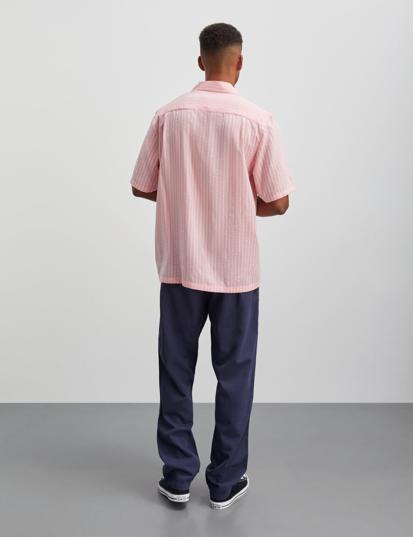 Seersucker Tencel Kenji Shirt SS, Blushing Bride