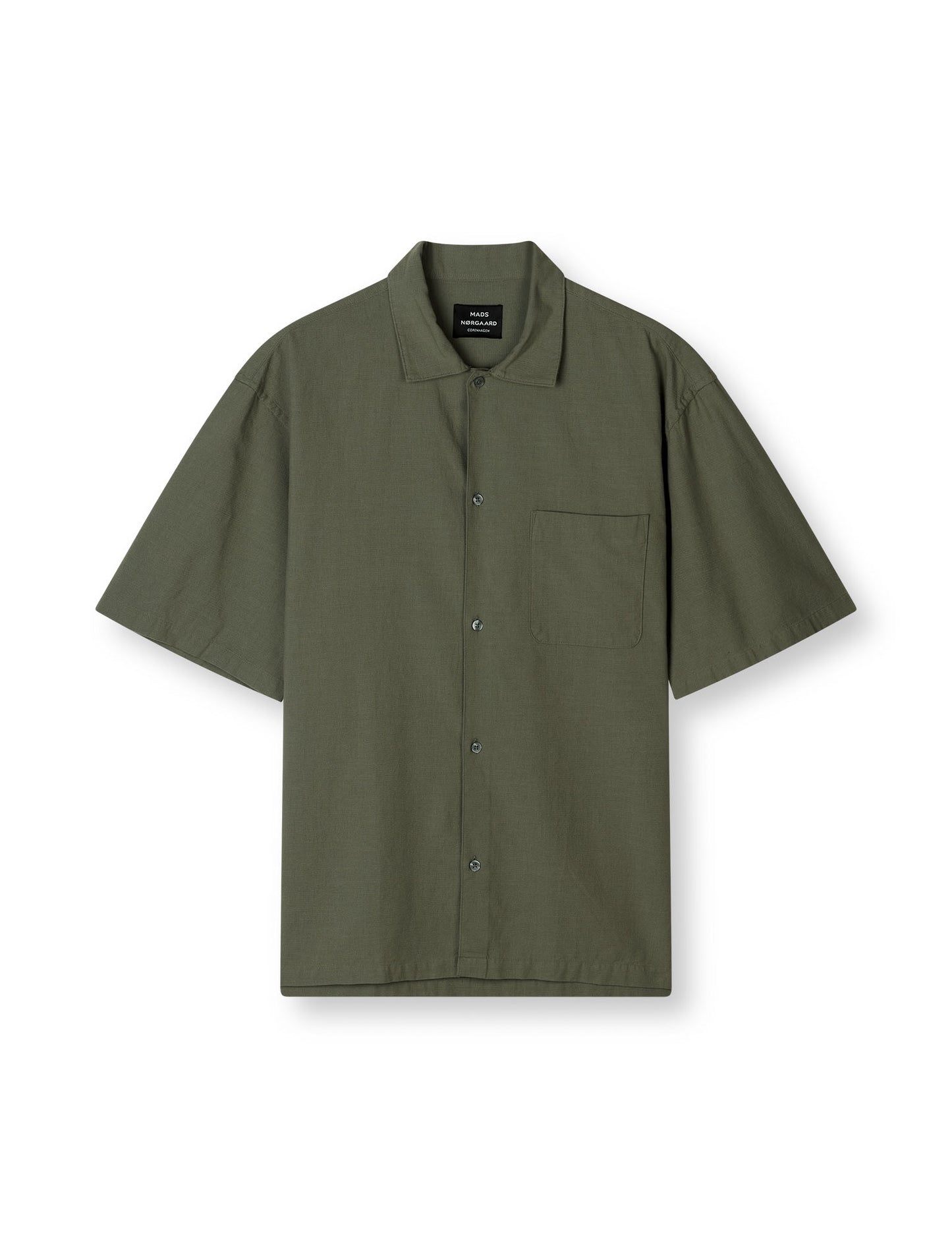 Grida Cotton Victor Shirt SS, Olive Night