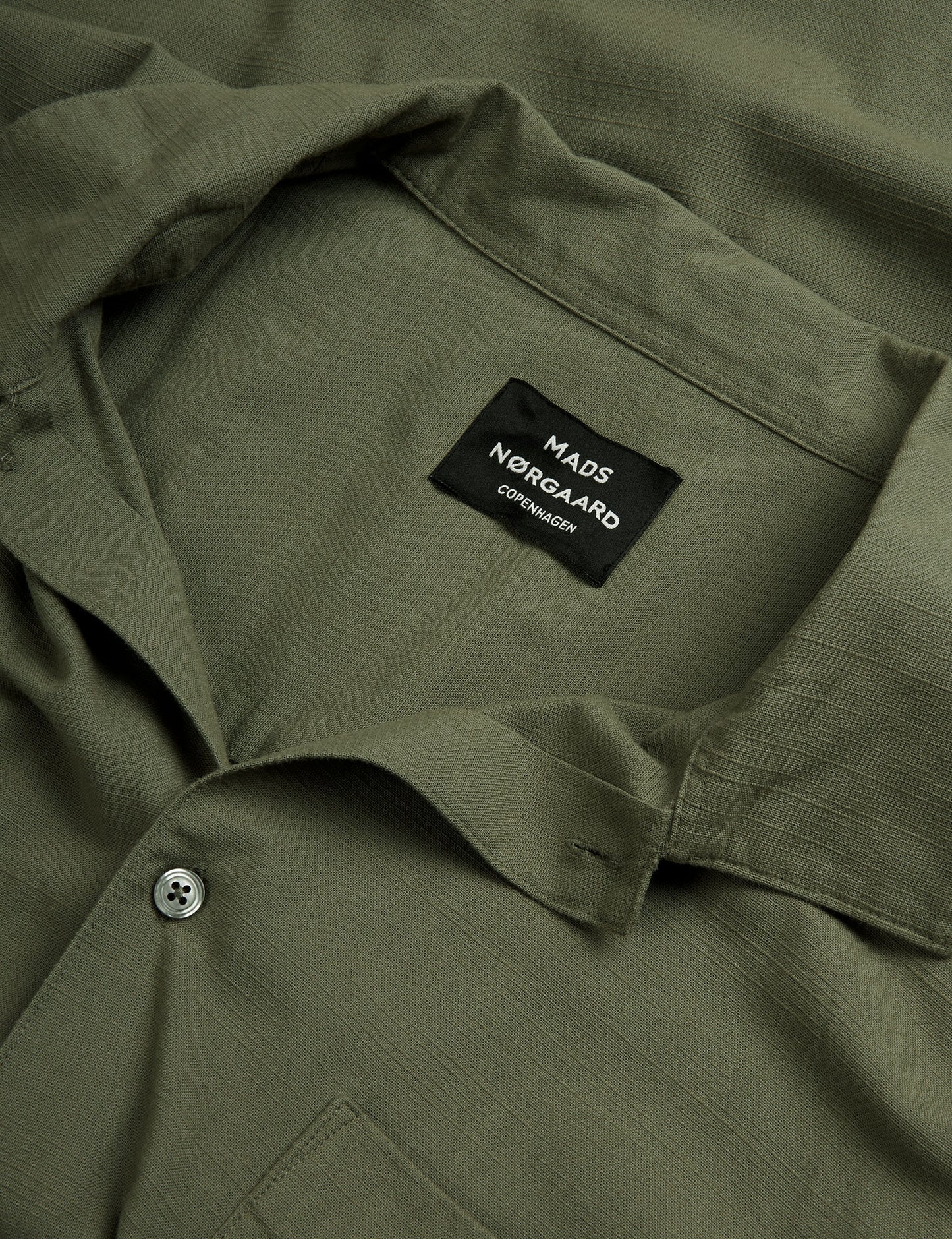 Grida Cotton Victor Shirt SS, Olive Night