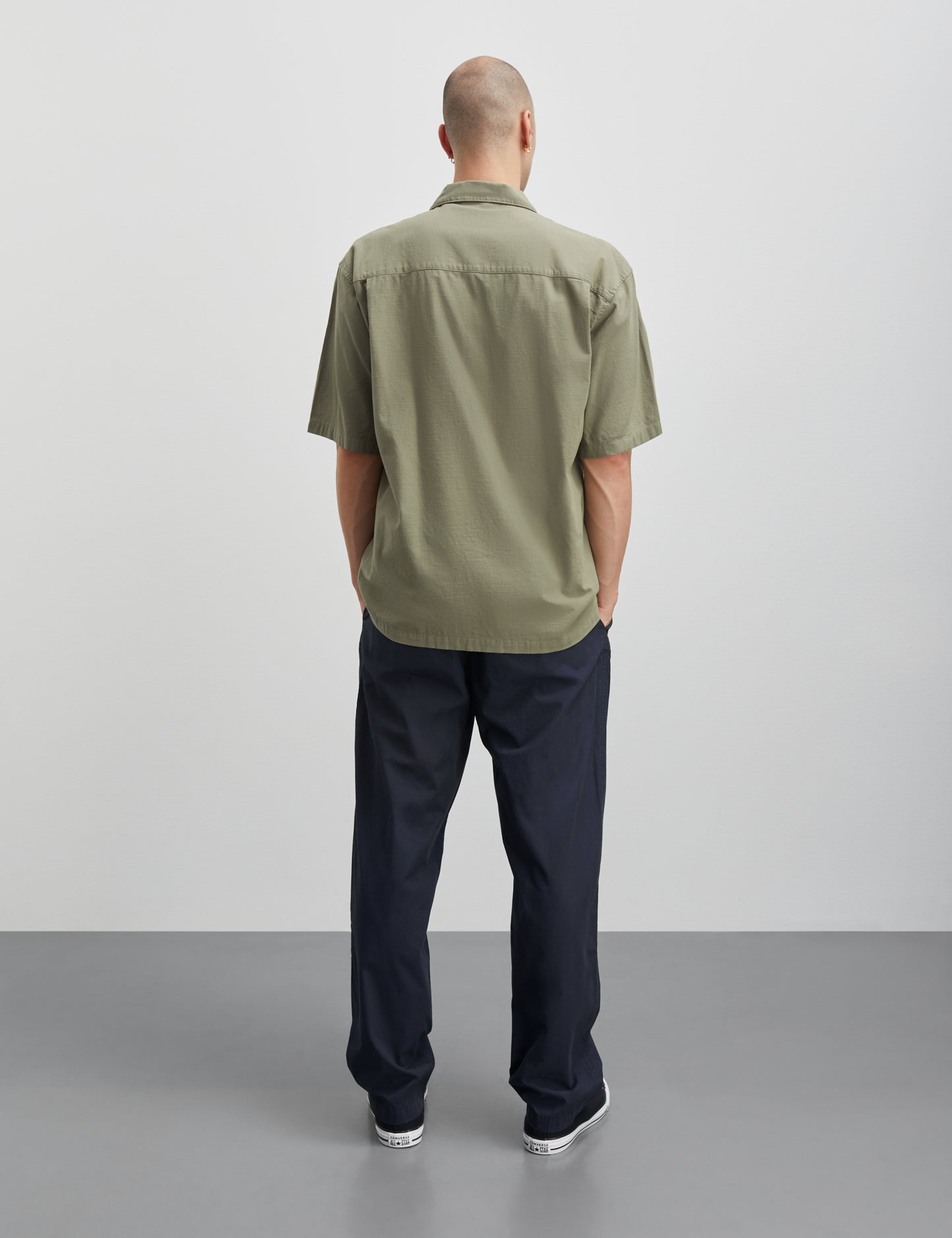 Grida Cotton Victor Shirt SS, Olive Night