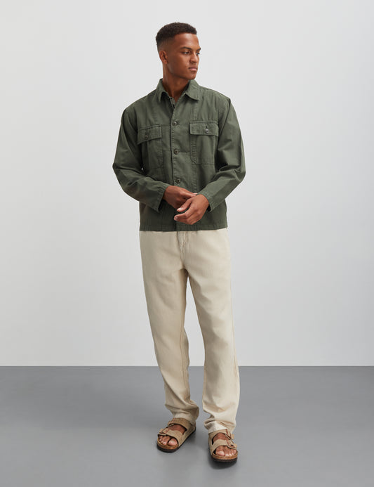 Syron Cotton Linen Hektor Pants, Oatmeal