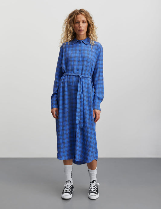 Check Pop Zina Dress, Amparo Blue Check