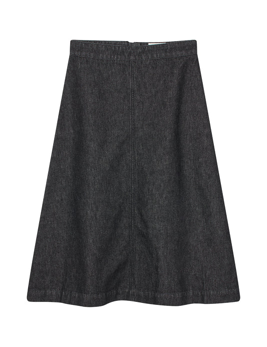 Dark Denim Stellar Skirt, Black