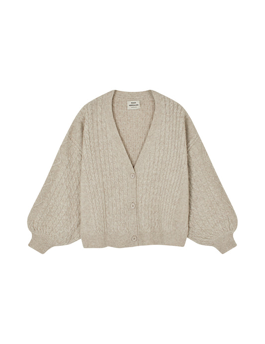 Recycled Wool Mix Ricky Cardigan, Incense