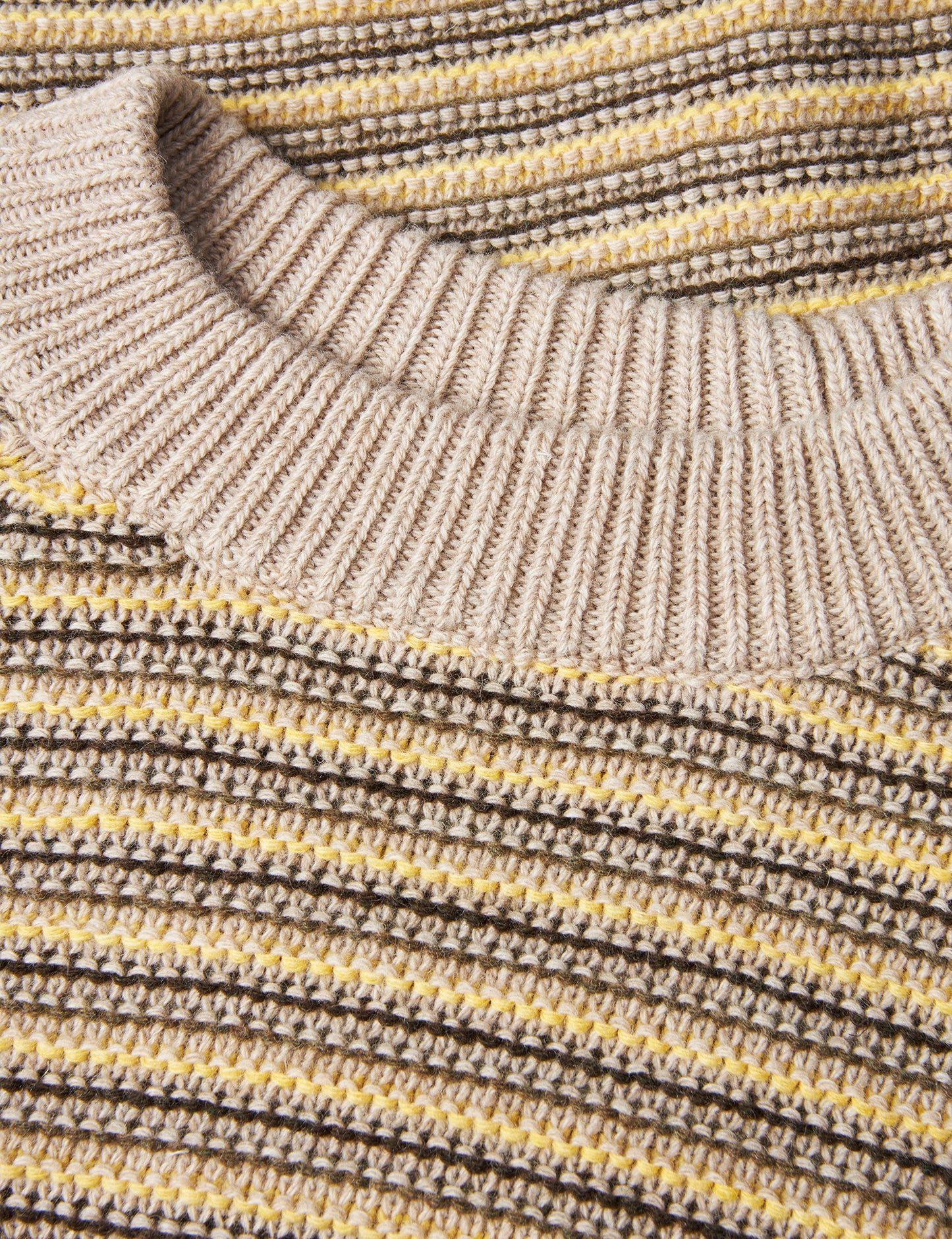 Stripey Martha Sweater, Oatmeal Melange Mix