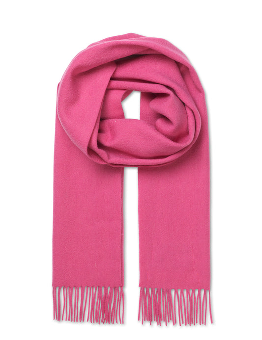 Woven Wool Tessa Scarf, Carmine Rose