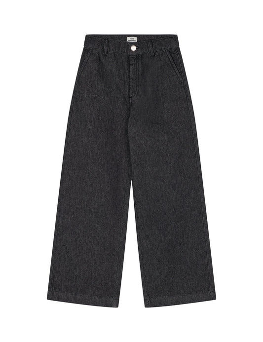 Dark Denim Pilao Pants, Black