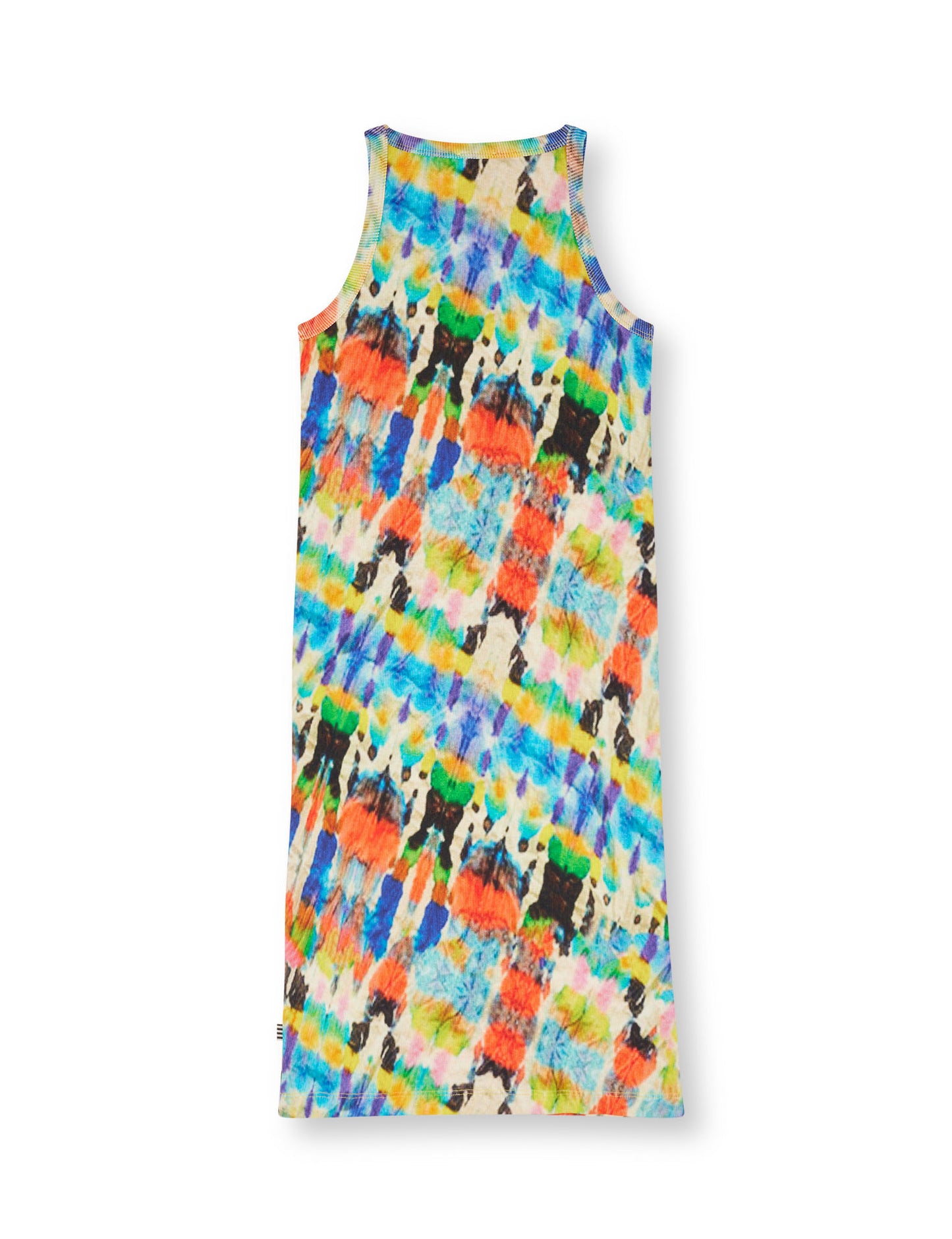 2x2 Cotton AOP Carna Dress, Blur Fleur AOP/Lemon Zest