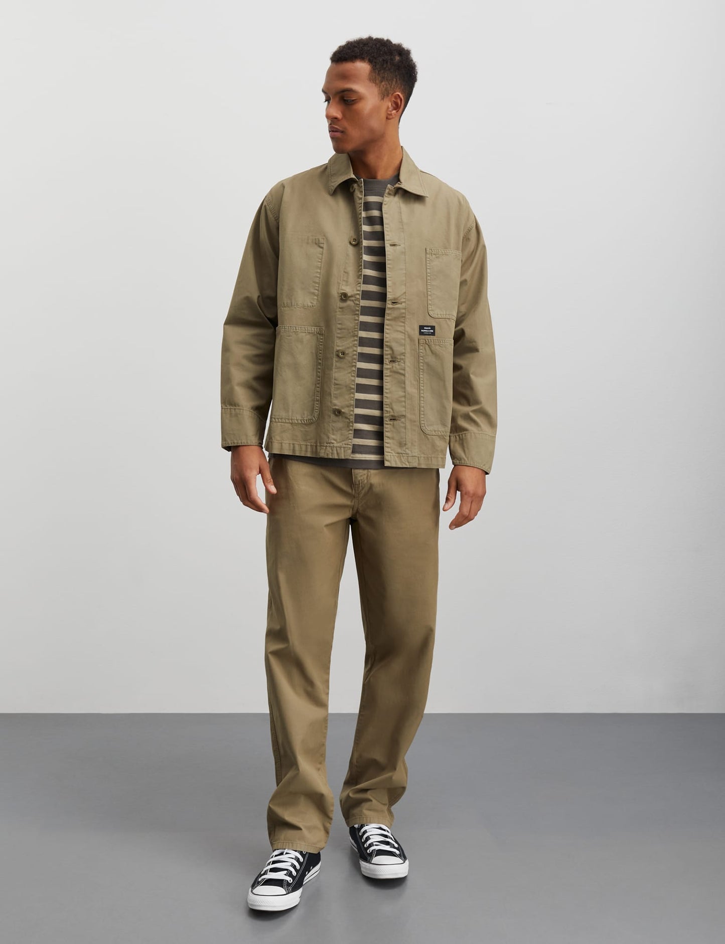 Fine Twill Chore Jacket, Silver Sage