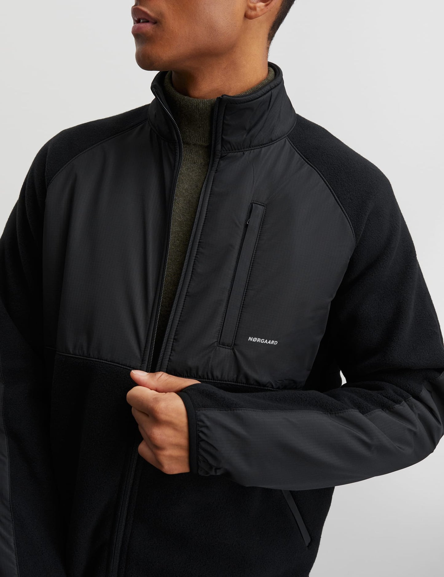 Soft Fleece Tactical Jacket, Black